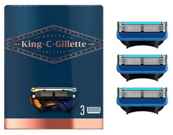 Gillette - King C. Rakblad - 3 st.