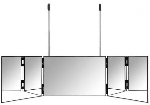 Gillian Jones - Makeup Spegel 3-Delad Hängande Spegel